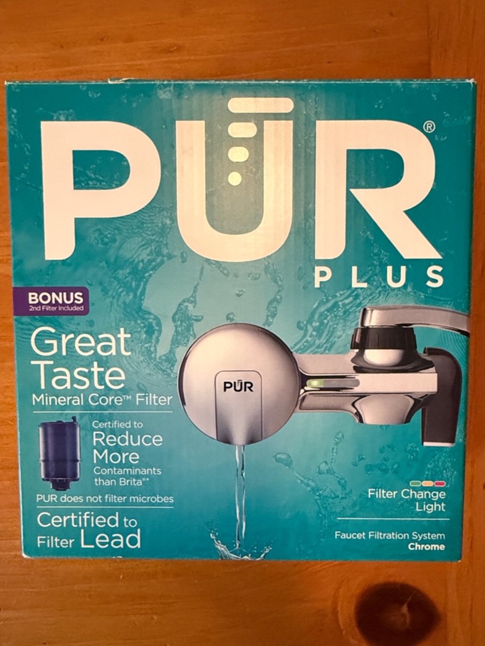 NWT Pur Plus Faucet Filtration System - Chrome
